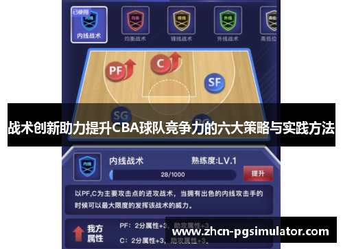 战术创新助力提升CBA球队竞争力的六大策略与实践方法 战术创新助力提升CBA球队竞争力的六大策略与实践方法